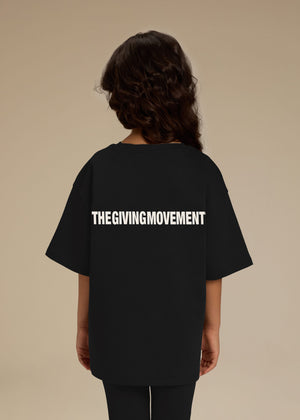 THE GIVING MOVEMENT KIDS COTTON LUXE OVERSIZED T- SHIRT