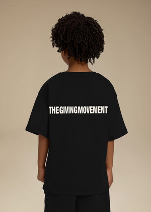 THE GIVING MOVEMENT KIDS COTTON LUXE OVERSIZED T- SHIRT