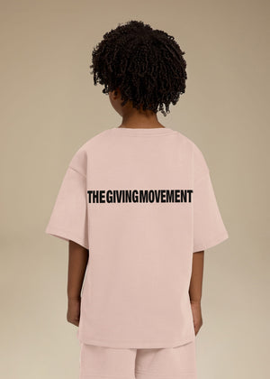 THE GIVING MOVEMENT KIDS COTTON LUXE OVERSIZED T- SHIRT