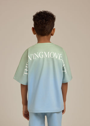 THE GIVING MOVEMENT KIDS SOFTSKIN OMBRE OVERSIZED OMBRE T-SHIRT