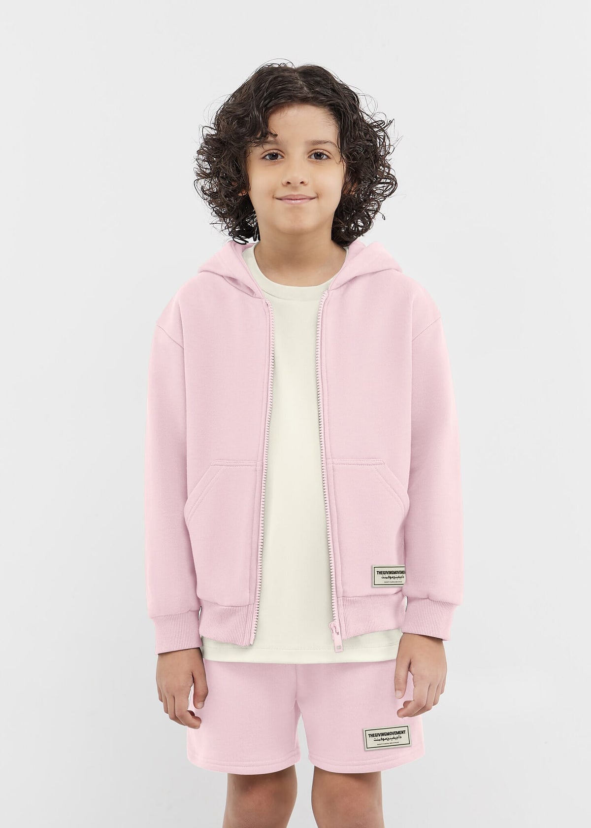 THE GIVING MOVEMENT KIDS COTTON ZIP HOODIE