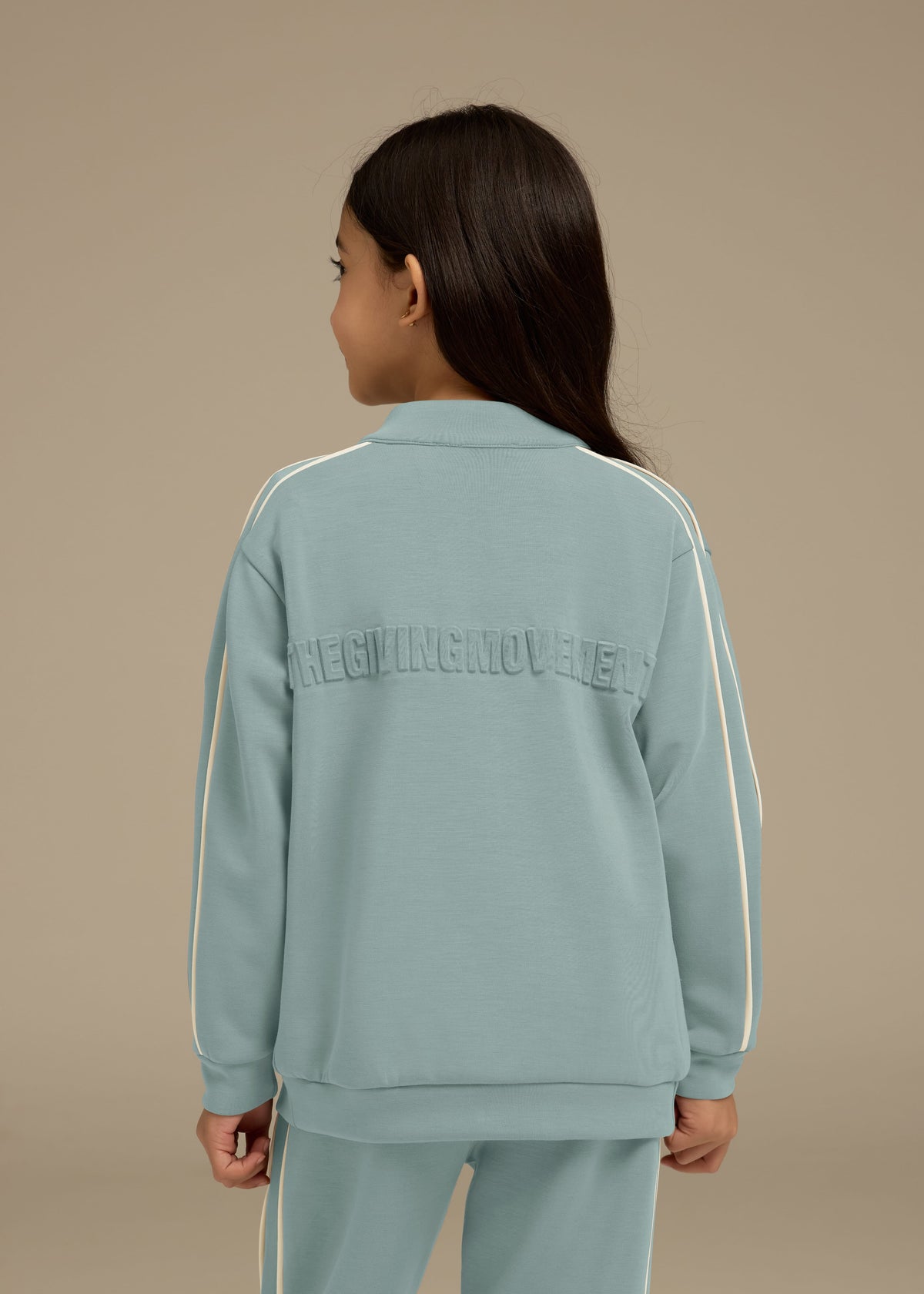 THE GIVING MOVEMENT KIDS SCUBA SOFT CONTRAST PANEL TRACK JACKET