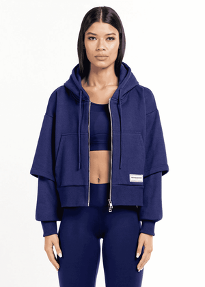 THE GIVING MOVEMENT BATWING ZIP SLEEVE HOODIE