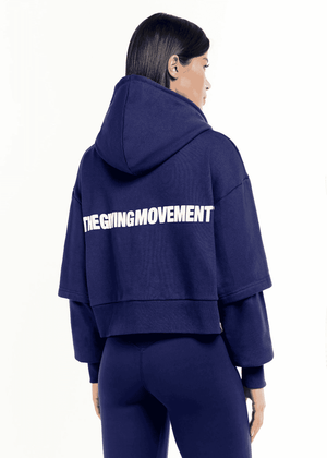 THE GIVING MOVEMENT BATWING ZIP SLEEVE HOODIE