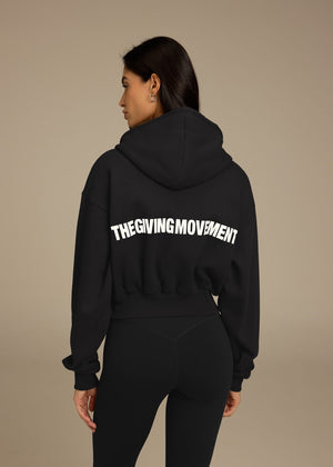 THE GIVING MOVEMENT BATWING ZIP SLEEVE HOODIE