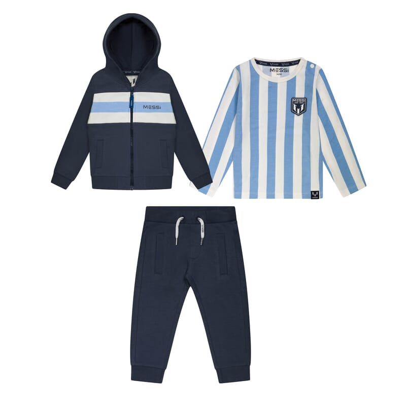 VG X MESSI 3 PCE BABYSUIT LS