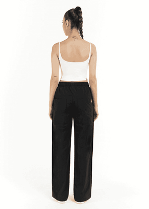 THE GIVING MOVEMENT RECYCLED NYLON WIDE LEG PANT WITH BRANDED ELASTIC - REG