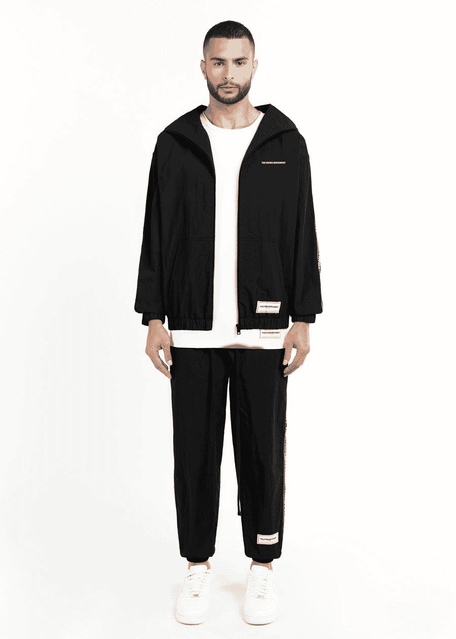 THE GIVING MOVEMENT RECYCLED NYLON JOGGER WITH BRANDED ELASTIC- REGULAR