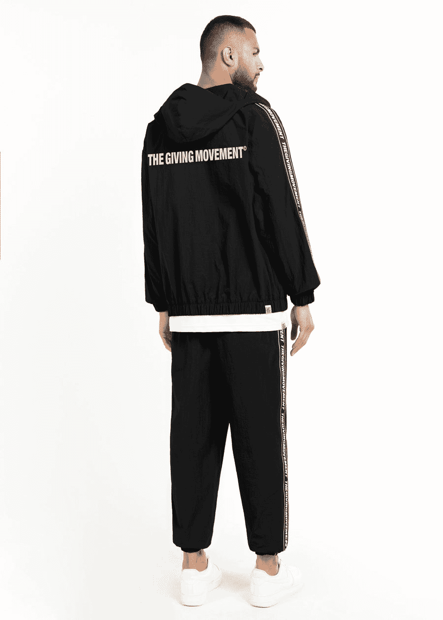 THE GIVING MOVEMENT RECYCLED NYLON JOGGER WITH BRANDED ELASTIC- REGULAR