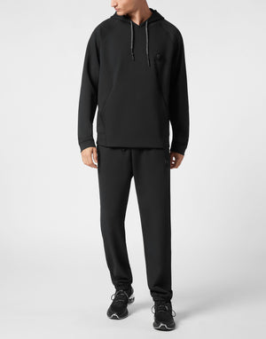 PLEIN SPORT TECHNICAL OVERSIZE HOODIE SWEATSHIRT LS