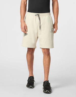 PLEIN SPORT LOOSE FIT JOGGING SHORTS SCRATCH