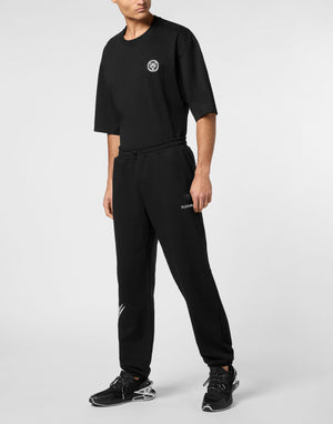 PLEIN SPORT LOOSE FIT JOGGING PANTS SCRATCH