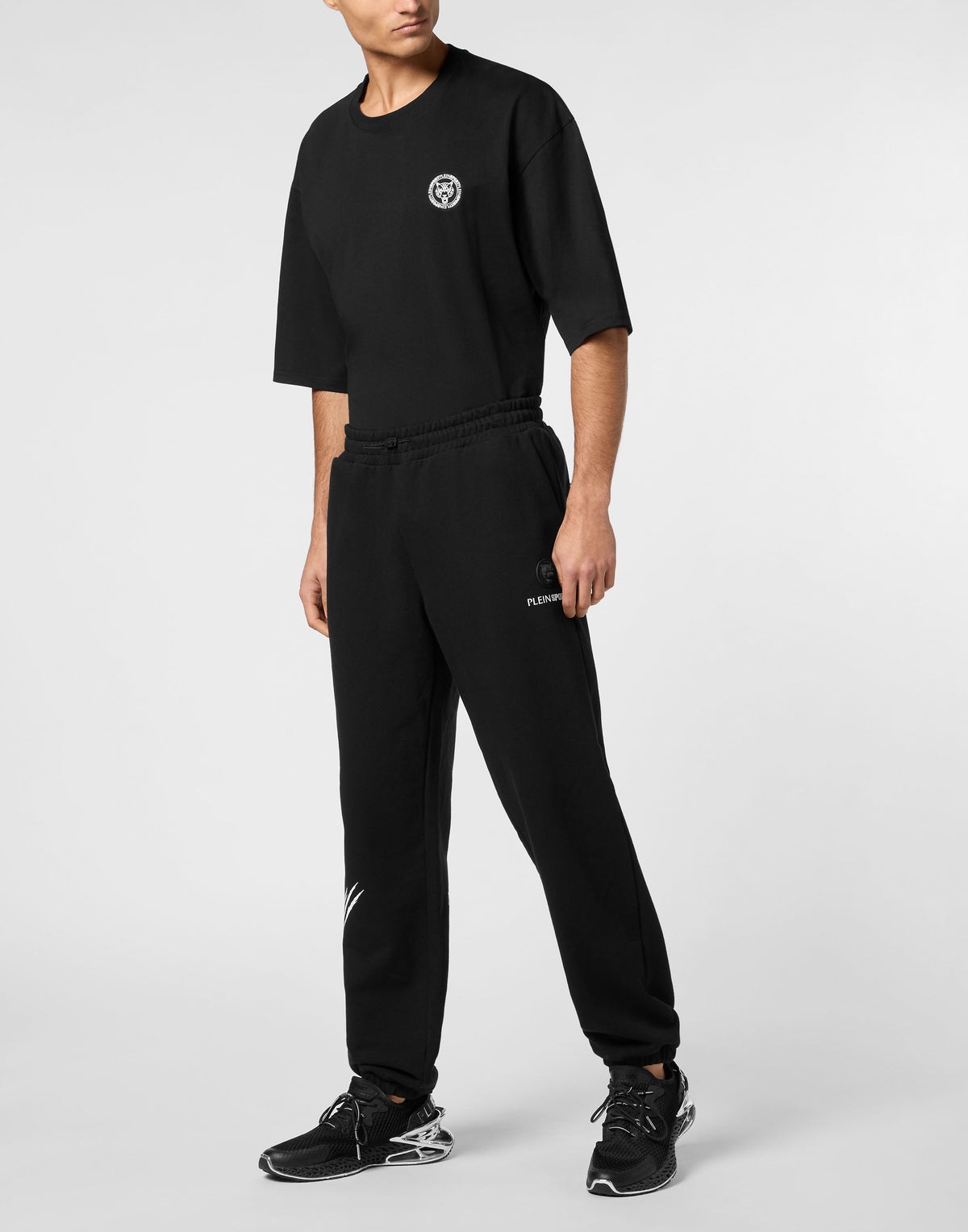 PLEIN SPORT LOOSE FIT JOGGING PANTS SCRATCH