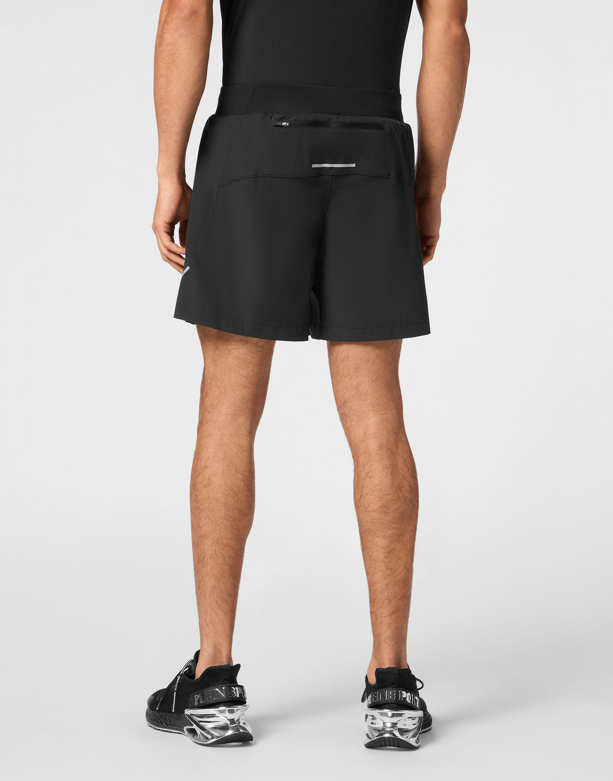 PLEIN SPORT TECHNICAL RUNNING SHORTS SCRATCH