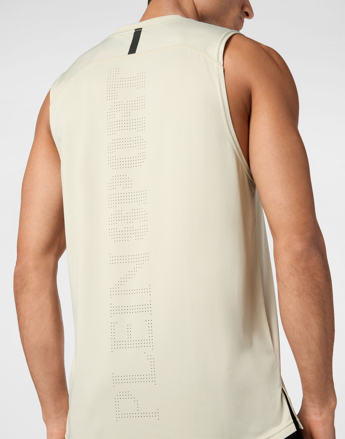 PLEIN SPORT REFLECTIVE TANK TOP ROUND NECK