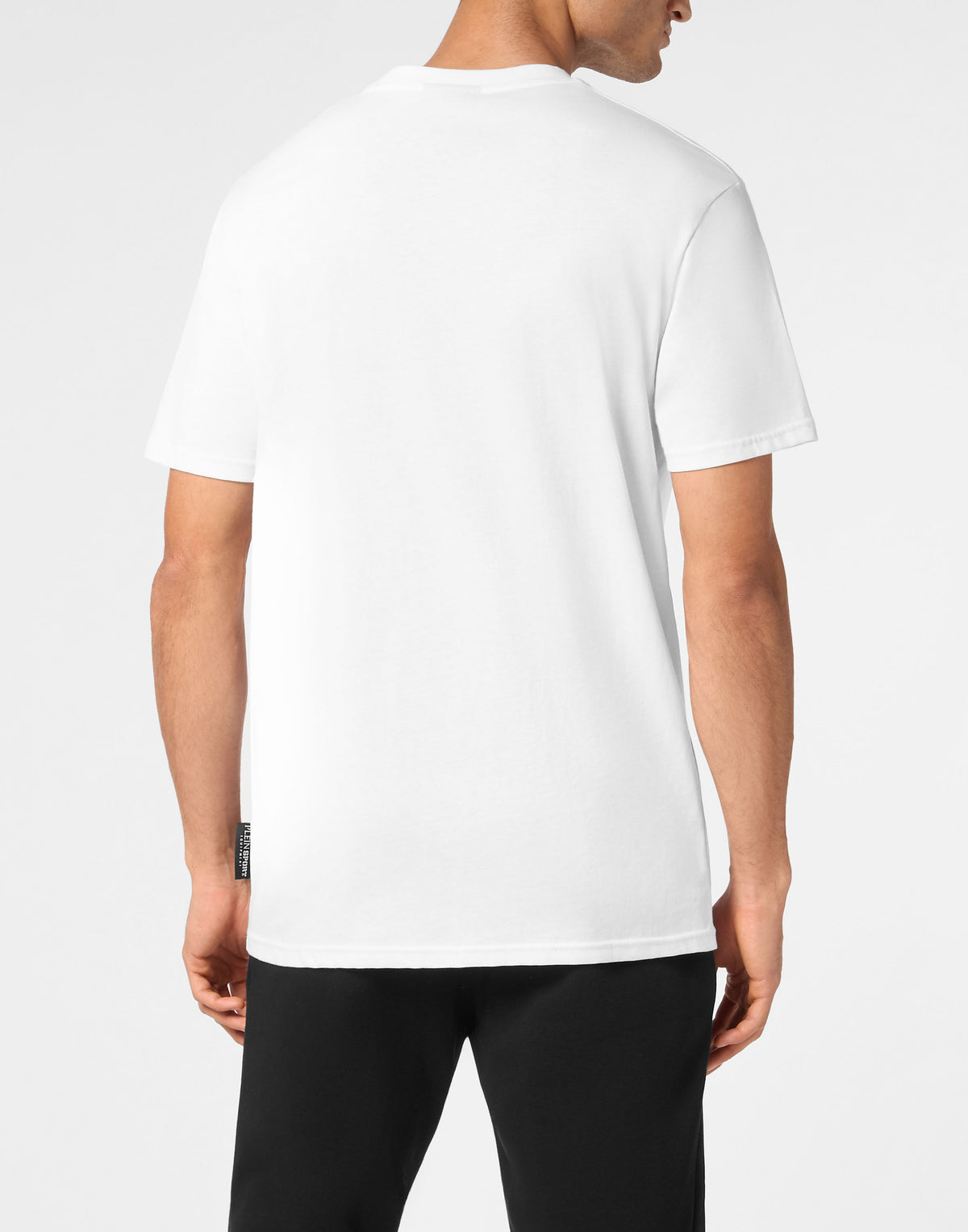 PLEIN SPORT COTTON T-SHIRT ROUND NECK SS  LAMINA TIGER