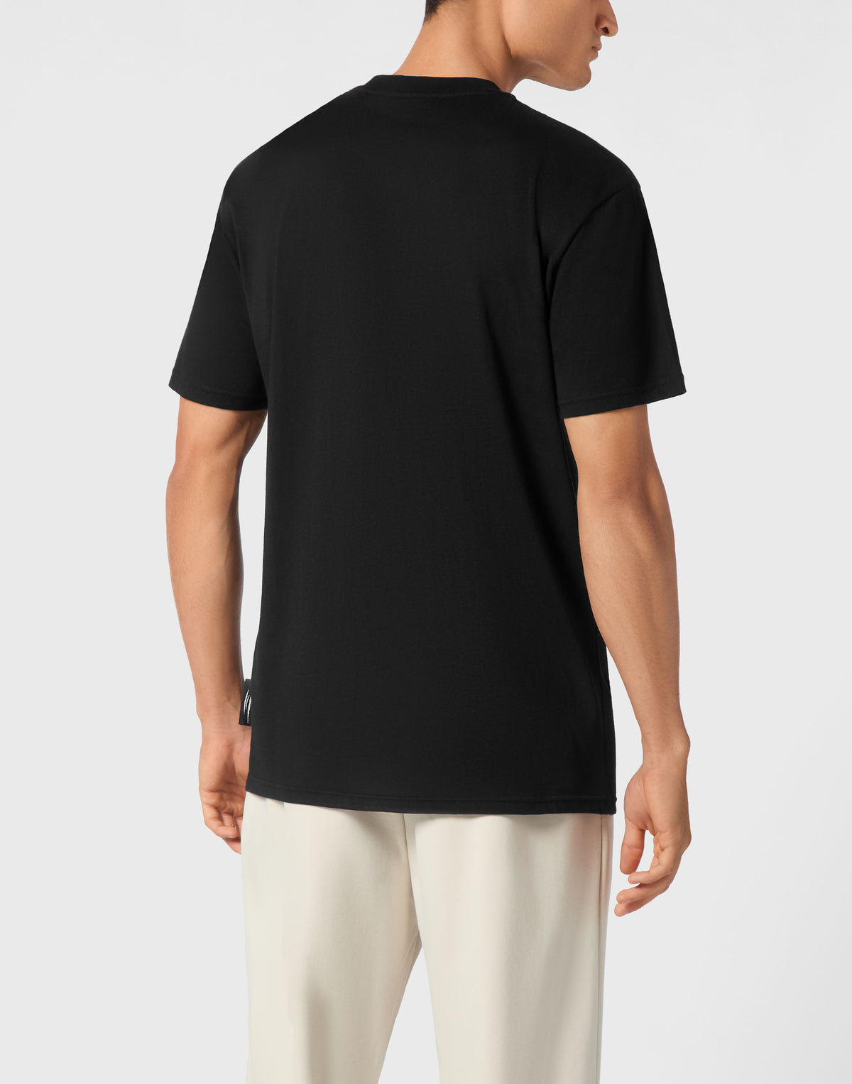 PLEIN SPORT COTTON T-SHIRT ROUND NECK SS  LAMINA TIGER