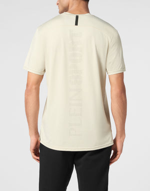 PLEIN SPORT REFLECTIVE T-SHIRT ROUND NECK SS