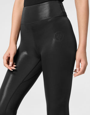PLEIN SPORT OVERLOCK PUSH UP LEGGINGS SCRATCH