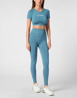 PLEIN SPORT SEAMLESS SPORT LEGGINGS LOGO