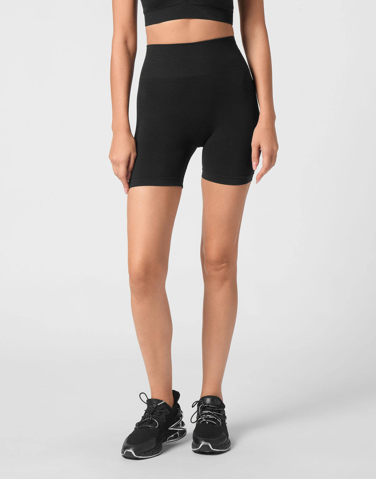 PLEIN SPORT SEAMLESS MICRO BIKER SHORTS LOGO