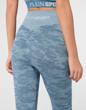 PLEIN SPORT SEAMLESS SPORT LEGGINGS CAMOUFLAGE