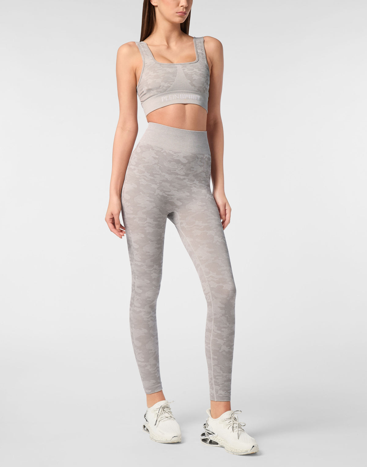 PLEIN SPORT SEAMLESS SPORT LEGGINGS CAMOUFLAGE