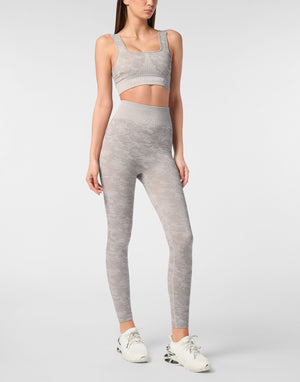 PLEIN SPORT SEAMLESS SPORT LEGGINGS CAMOUFLAGE