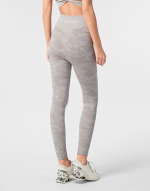 PLEIN SPORT SEAMLESS SPORT LEGGINGS CAMOUFLAGE