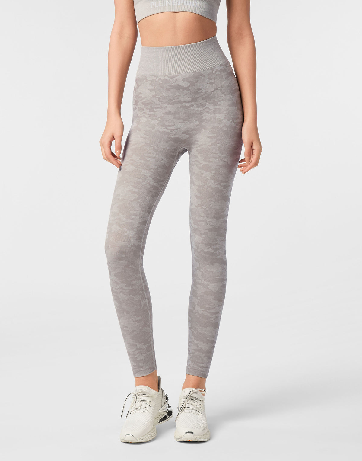 PLEIN SPORT SEAMLESS SPORT LEGGINGS CAMOUFLAGE
