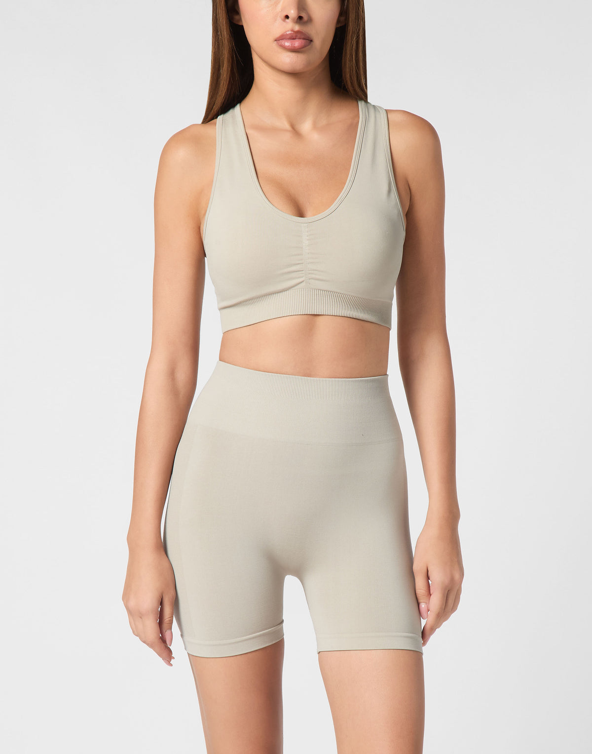 PLEIN SPORT SEAMLESS WIDE STRAPS SPORT BRA LOGO