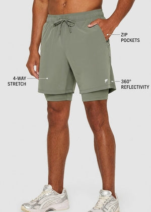 FABLETICS THE 7" O2 RUN SHORT (LINED)