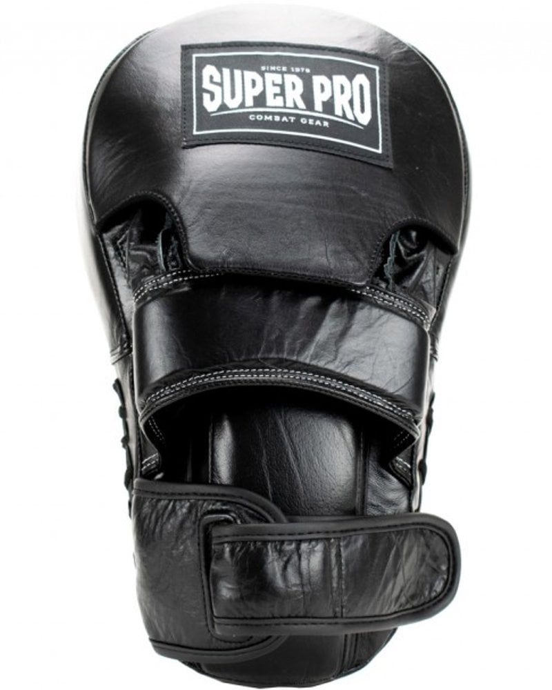 SUPER PRO COMBAT GEAR LEATHER LONG CURVED MITTS