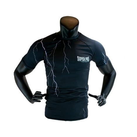 SUPER PRO COMBAT GEAR COMPRESSION SHIRT SHORT SLEEVE THUNDER