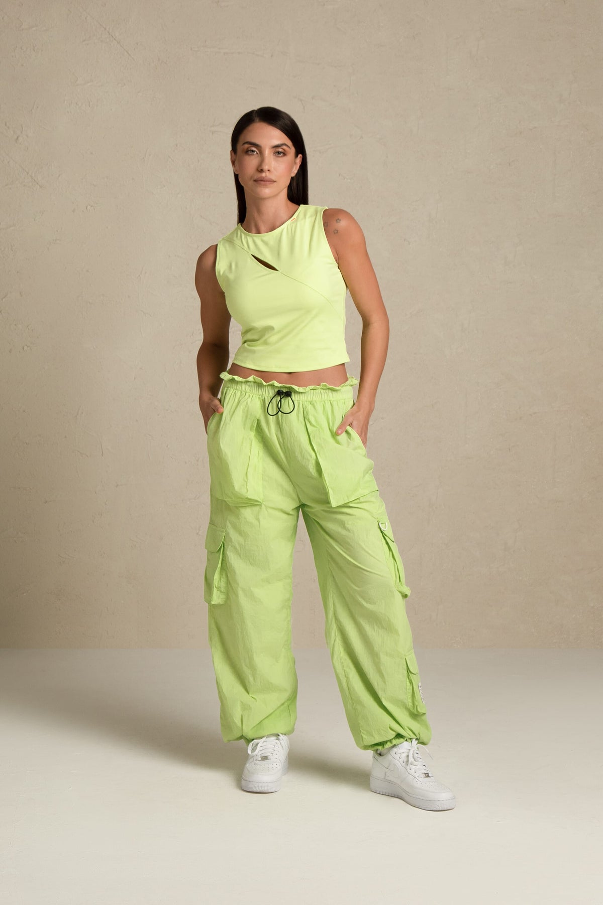 TRIBE OF 6 CORINNE PAPERBAG PANT