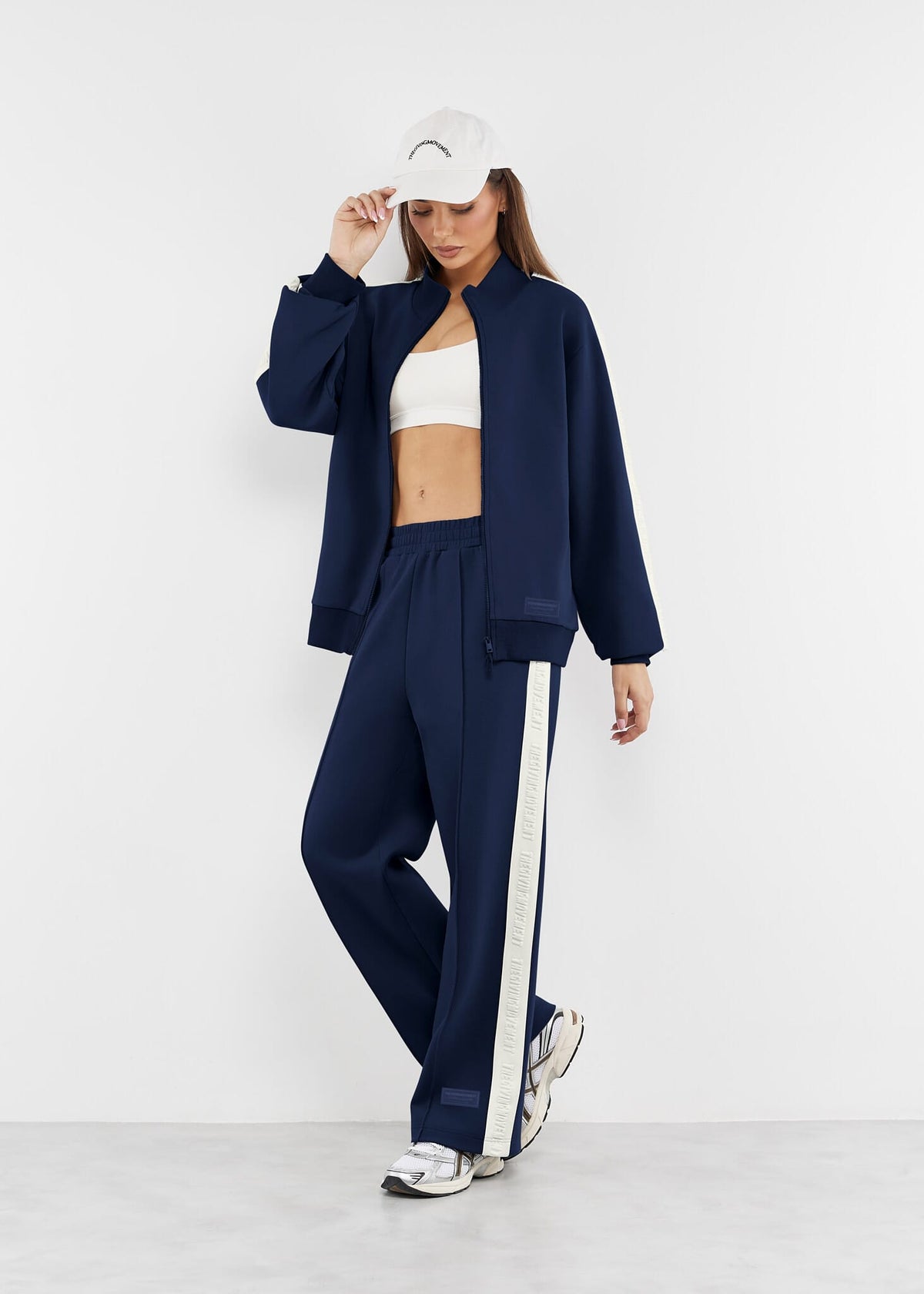 THE GIVING MOVEMENT EMBOSSED CONTRAST PANEL TRACK JACKET
