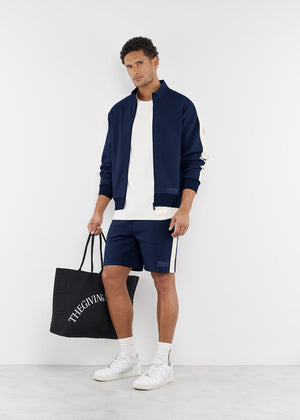THE GIVING MOVEMENT EMBOSSED CONTRAST PANEL TRACK JACKET