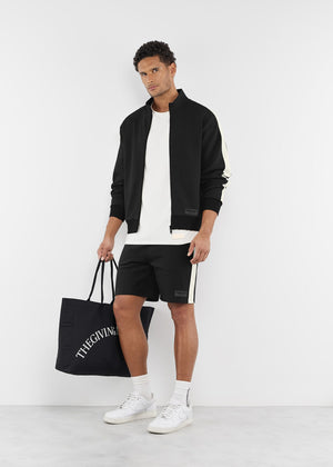 THE GIVING MOVEMENT EMBOSSED CONTRAST PANEL TRACK JACKET
