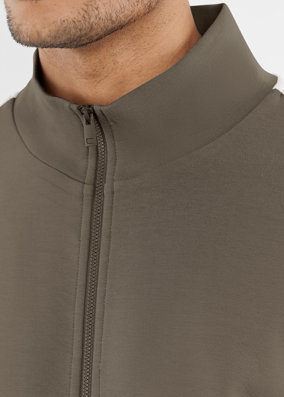 THE GIVING MOVEMENT EMBOSSED CONTRAST PANEL TRACK JACKET