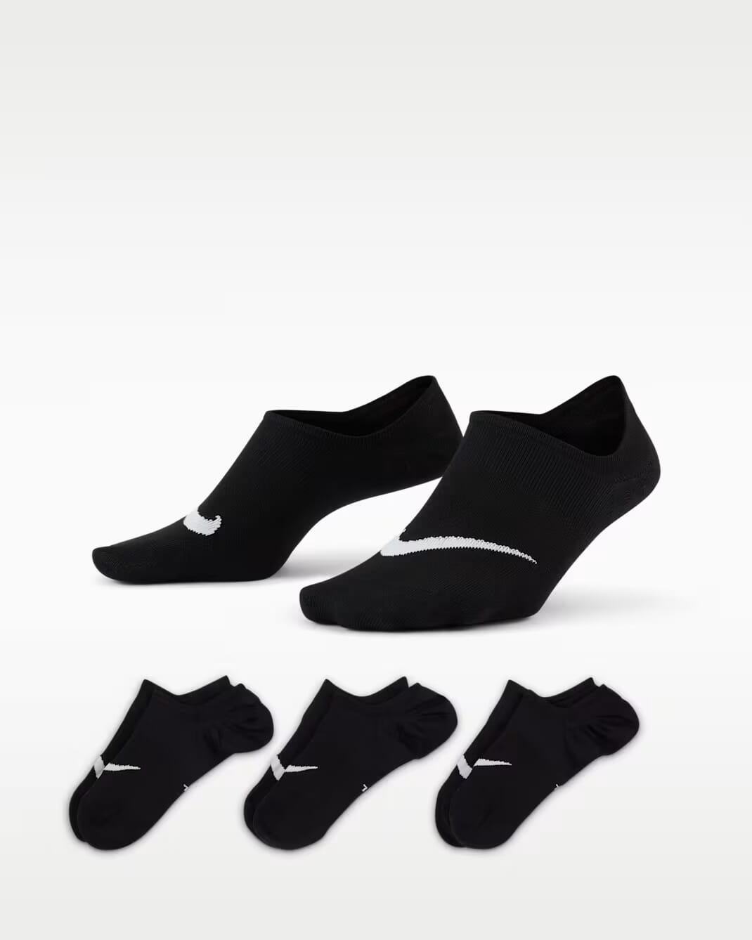 NIKE U NK EVERYDAY PLUS LTWT FOOTIE 3PR - 144
