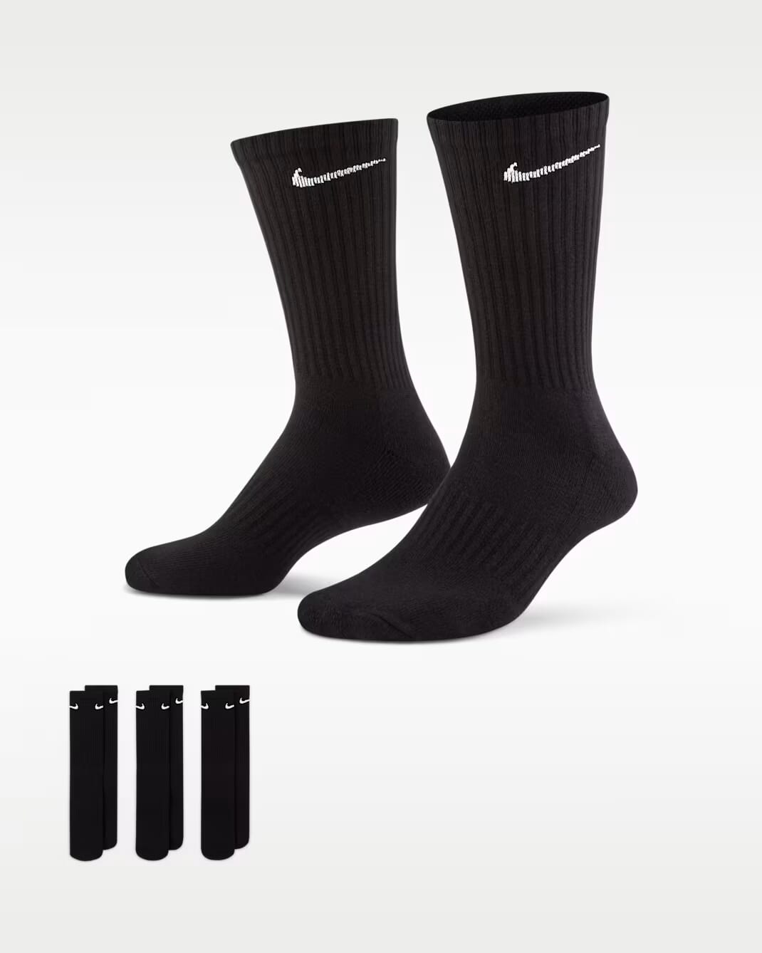 NIKE U NK EVERYDAY CUSH CREW 3PR - 132