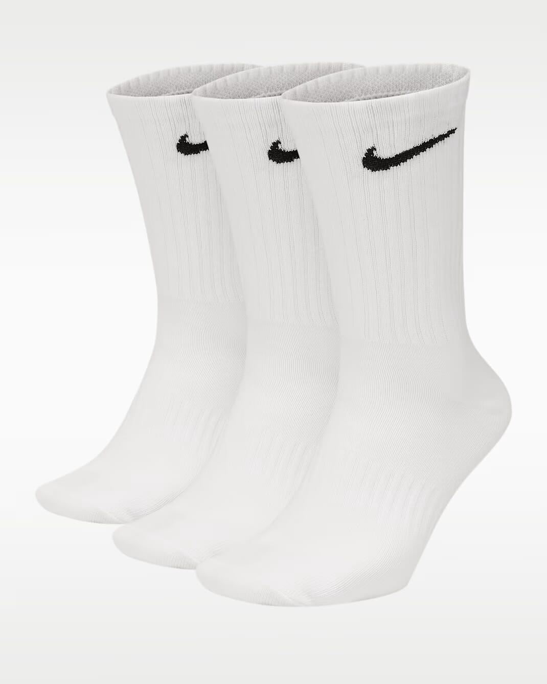 NIKE U NK EVERYDAY LTWT CREW 3PR - 132N