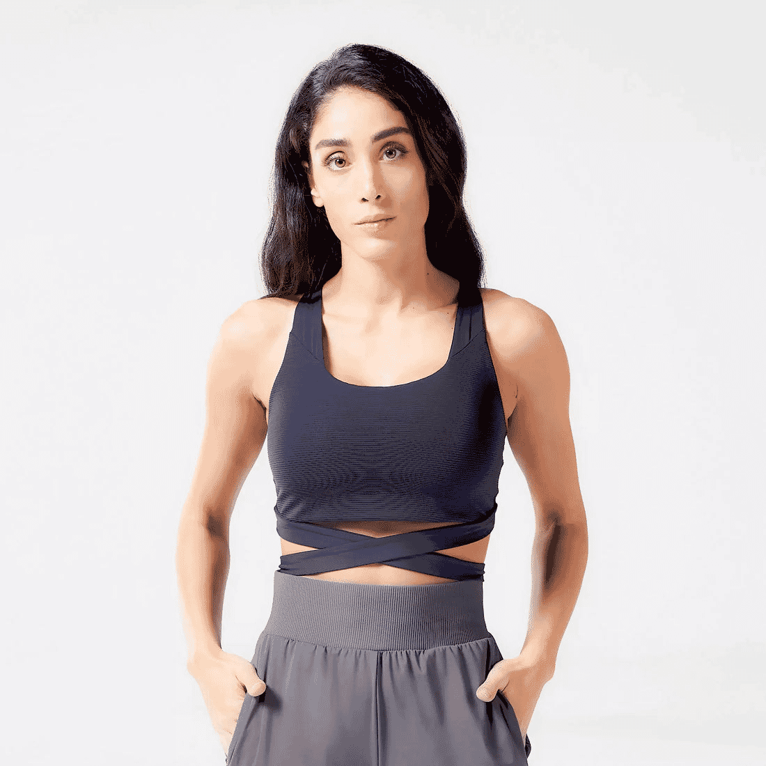 SQUATWOLF CORE RIBBED BRA TOP