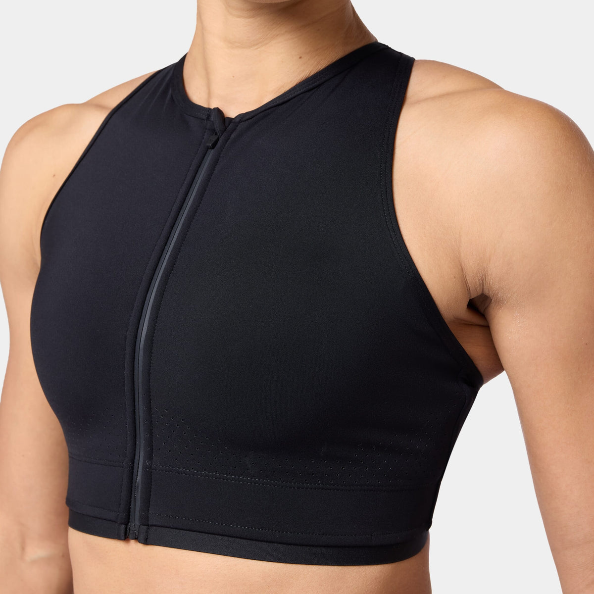 SQUATWOLF ZIP UP ADJUSTABLE CROSS-BACK BRA