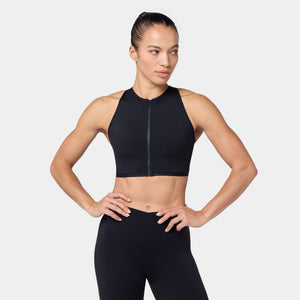 SQUATWOLF ZIP UP ADJUSTABLE CROSS-BACK BRA