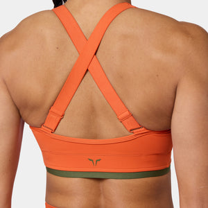 SQUATWOLF ZIP UP ADJUSTABLE CROSS-BACK BRA