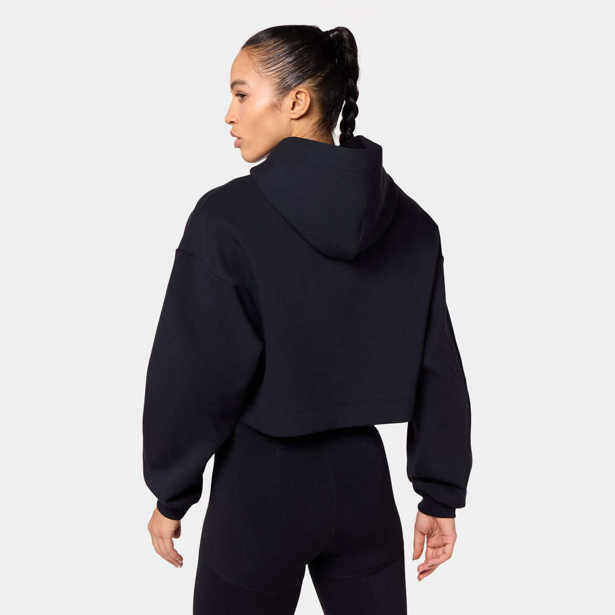 SQUATWOLF OVERSIZED CROP HOODIE