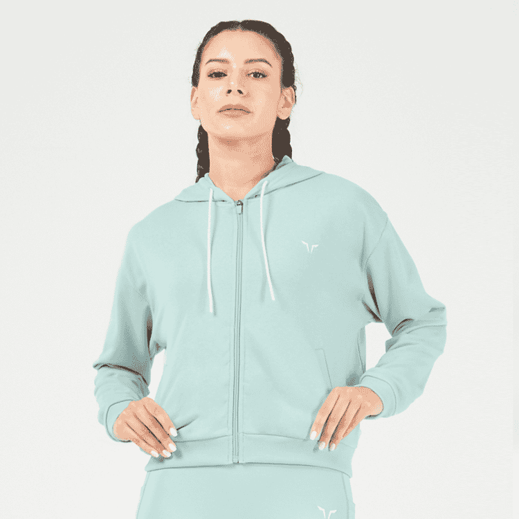 SQUATWOLF ESSENTIAL RELAXED ZIP UP HOODIE