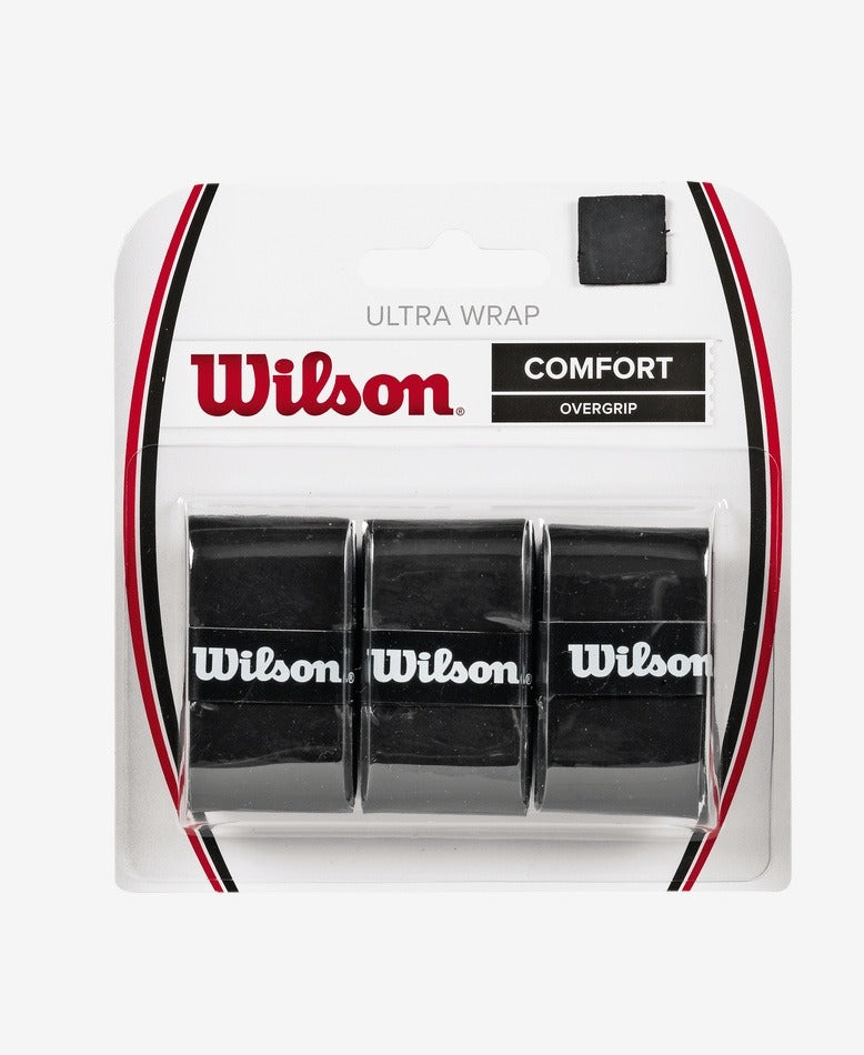 WILSON ULTRA WRAP OVERGRIP 3 PK BK