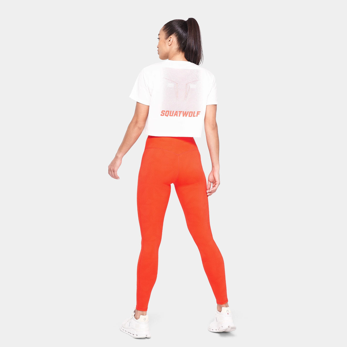 SQUATWOLF SLOGAN CROP TEE